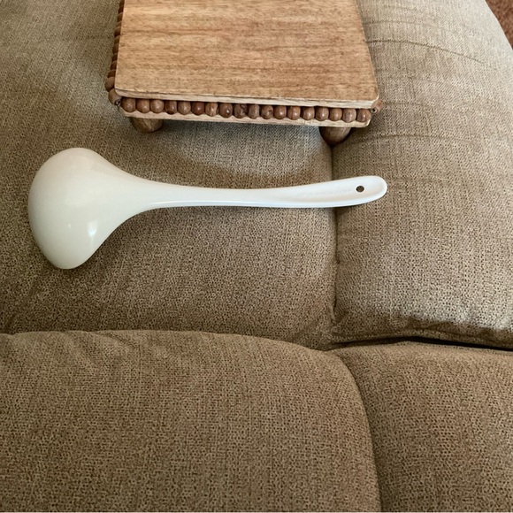 Vintage Melamine Spoon Tai-Hong 7006-A Sm Ladle White W Leaf Pattern HTF EUC - Picture 5 of 9